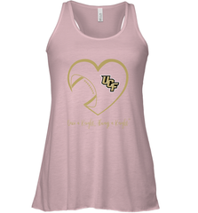 UCF Knights Football Inside Heart  Team  Apparel Women's Racerback Tank Women's Racerback Tank - FordPhuMy