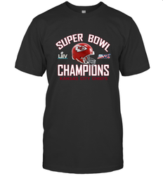 NFL super bowl Kansas City Chiefs Logo Helmet champions Men's T-Shirt
