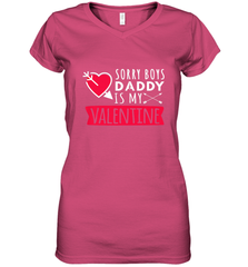 Kids Funny Valentine's Day Present For Your Little Girl, Daughter Women's V-Neck T-Shirt Women's V-Neck T-Shirt - FordPhuMy