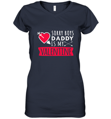 Kids Funny Valentine's Day Present For Your Little Girl, Daughter Women's V-Neck T-Shirt Women's V-Neck T-Shirt - FordPhuMy
