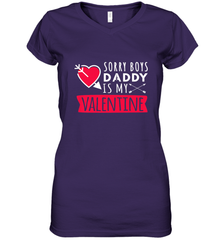 Kids Funny Valentine's Day Present For Your Little Girl, Daughter Women's V-Neck T-Shirt Women's V-Neck T-Shirt - FordPhuMy