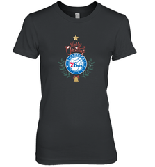 NBA Philadelphia 76ers Logo merry Christmas gilf Women's Premium T-Shirt Women's Premium T-Shirt - FordPhuMy