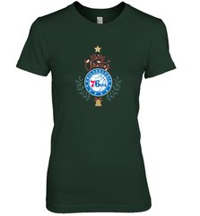 NBA Philadelphia 76ers Logo merry Christmas gilf Women's Premium T-Shirt Women's Premium T-Shirt - FordPhuMy