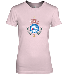 NBA Philadelphia 76ers Logo merry Christmas gilf Women's Premium T-Shirt Women's Premium T-Shirt - FordPhuMy