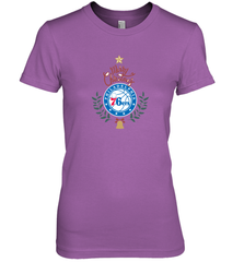 NBA Philadelphia 76ers Logo merry Christmas gilf Women's Premium T-Shirt Women's Premium T-Shirt - FordPhuMy