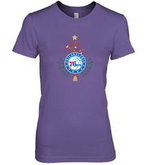 NBA Philadelphia 76ers Logo merry Christmas gilf Women's Premium T-Shirt Women's Premium T-Shirt - FordPhuMy