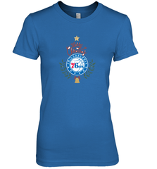 NBA Philadelphia 76ers Logo merry Christmas gilf Women's Premium T-Shirt Women's Premium T-Shirt - FordPhuMy