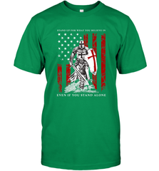 Knight Templar American Flag Men's T-Shirt Men's T-Shirt - FordPhuMy