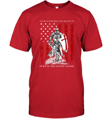 Knight Templar American Flag Men's T-Shirt Men's T-Shirt - FordPhuMy
