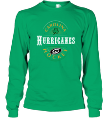 Carolina Hurricanes Fanatics St. Patrick's Day Forever Lucky Long Sleeve T-Shirt Long Sleeve T-Shirt - FordPhuMy