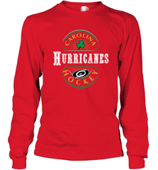 Carolina Hurricanes Fanatics St. Patrick's Day Forever Lucky Long Sleeve T-Shirt Long Sleeve T-Shirt - FordPhuMy