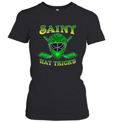 Saint Hat Tricks Ice Hockey Funny St Patricks Day Gift Women's T-Shirt