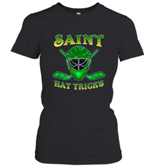 Saint Hat Tricks Ice Hockey Funny St Patricks Day Gift Women's T-Shirt Women's T-Shirt - FordPhuMy