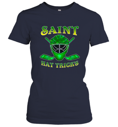 Saint Hat Tricks Ice Hockey Funny St Patricks Day Gift Women's T-Shirt