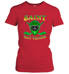 Saint Hat Tricks Ice Hockey Funny St Patricks Day Gift Women's T-Shirt Women's T-Shirt - FordPhuMy