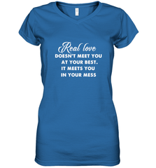 Real love funny quotes for valentine Women's V-Neck T-Shirt Women's V-Neck T-Shirt - FordPhuMy