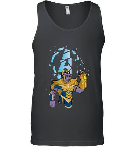 Marvel Avengers Endgame Cartoon Thanos Gauntlet Men's Tank Top Men's Tank Top / Black / XS Men's Tank Top - FordPhuMy