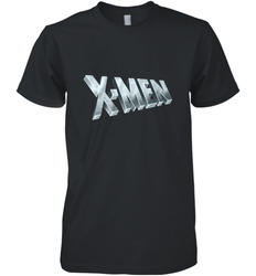 Marvel X Men Logo Retro 90s Animated Series Men's Premium T-Shirt