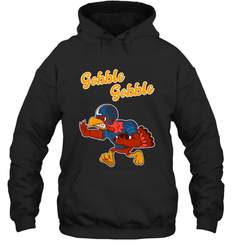 Turkey Football Shirt Funny Thanksgiving Turkey Gobble Gift Hooded Sweatshirt