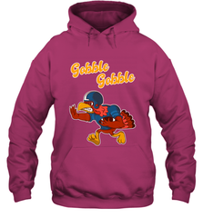 Turkey Football Shirt Funny Thanksgiving Turkey Gobble Gift Hooded Sweatshirt Hooded Sweatshirt - FordPhuMy
