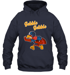 Turkey Football Shirt Funny Thanksgiving Turkey Gobble Gift Hooded Sweatshirt
