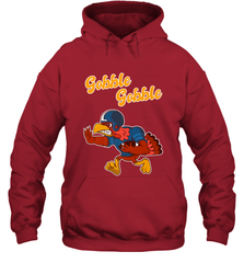 Turkey Football Shirt Funny Thanksgiving Turkey Gobble Gift Hooded Sweatshirt Hooded Sweatshirt - FordPhuMy