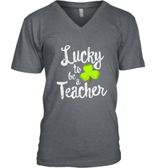 Teacher St. Patrick's Day Shirt, Lucky To Be A Teacher Men's V-Neck Men's V-Neck - FordPhuMy