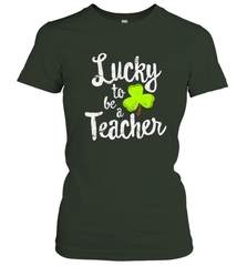 Teacher St. Patrick's Day Shirt, Lucky To Be A Teacher Women's T-Shirt Women's T-Shirt - FordPhuMy
