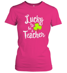 Teacher St. Patrick's Day Shirt, Lucky To Be A Teacher Women's T-Shirt Women's T-Shirt - FordPhuMy