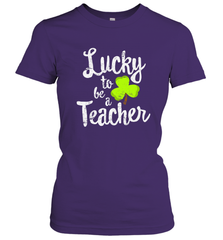 Teacher St. Patrick's Day Shirt, Lucky To Be A Teacher Women's T-Shirt Women's T-Shirt - FordPhuMy