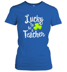 Teacher St. Patrick's Day Shirt, Lucky To Be A Teacher Women's T-Shirt Women's T-Shirt - FordPhuMy
