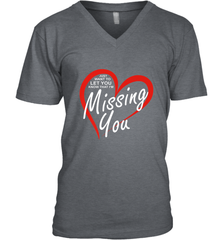 Lover Love Quote Just Want to Let You Know I'm Missing You Men's V-Neck Men's V-Neck - FordPhuMy