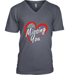 Lover Love Quote Just Want to Let You Know I'm Missing You Men's V-Neck Men's V-Neck - FordPhuMy