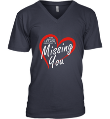 Lover Love Quote Just Want to Let You Know I'm Missing You Men's V-Neck Men's V-Neck - FordPhuMy