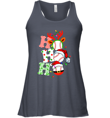 HO HO HO Baseball Santa Hat Christmas Women's Racerback Tank Women's Racerback Tank - FordPhuMy