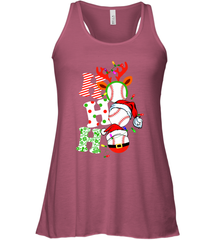 HO HO HO Baseball Santa Hat Christmas Women's Racerback Tank Women's Racerback Tank - FordPhuMy
