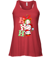 HO HO HO Baseball Santa Hat Christmas Women's Racerback Tank Women's Racerback Tank - FordPhuMy