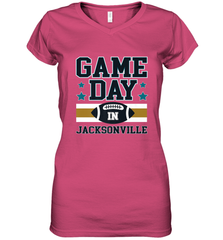 NFL Jacsonville Game Day Football Home Team Women's V-Neck T-Shirt Women's V-Neck T-Shirt - FordPhuMy