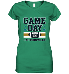 NFL Jacsonville Game Day Football Home Team Women's V-Neck T-Shirt Women's V-Neck T-Shirt - FordPhuMy