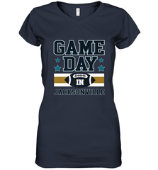 NFL Jacsonville Game Day Football Home Team Women's V-Neck T-Shirt Women's V-Neck T-Shirt - FordPhuMy