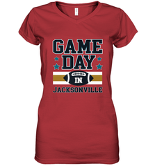 NFL Jacsonville Game Day Football Home Team Women's V-Neck T-Shirt Women's V-Neck T-Shirt - FordPhuMy