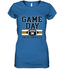 NFL Jacsonville Game Day Football Home Team Women's V-Neck T-Shirt Women's V-Neck T-Shirt - FordPhuMy