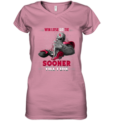 Oklahoma Sooners Win Lose Or Tie Women's V-Neck T-Shirt Women's V-Neck T-Shirt - FordPhuMy