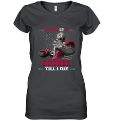 Oklahoma Sooners Win Lose Or Tie Women's V-Neck T-Shirt