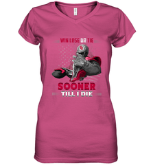 Oklahoma Sooners Win Lose Or Tie Women's V-Neck T-Shirt Women's V-Neck T-Shirt - FordPhuMy