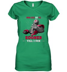 Oklahoma Sooners Win Lose Or Tie Women's V-Neck T-Shirt Women's V-Neck T-Shirt - FordPhuMy