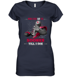 Oklahoma Sooners Win Lose Or Tie Women's V-Neck T-Shirt