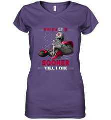 Oklahoma Sooners Win Lose Or Tie Women's V-Neck T-Shirt Women's V-Neck T-Shirt - FordPhuMy