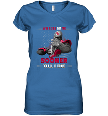 Oklahoma Sooners Win Lose Or Tie Women's V-Neck T-Shirt Women's V-Neck T-Shirt - FordPhuMy