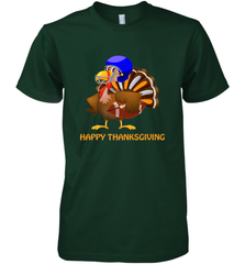 Cool Happy Thanksgiving Football Shirt Gobble Player Turkey Men's Premium T-Shirt Men's Premium T-Shirt - FordPhuMy